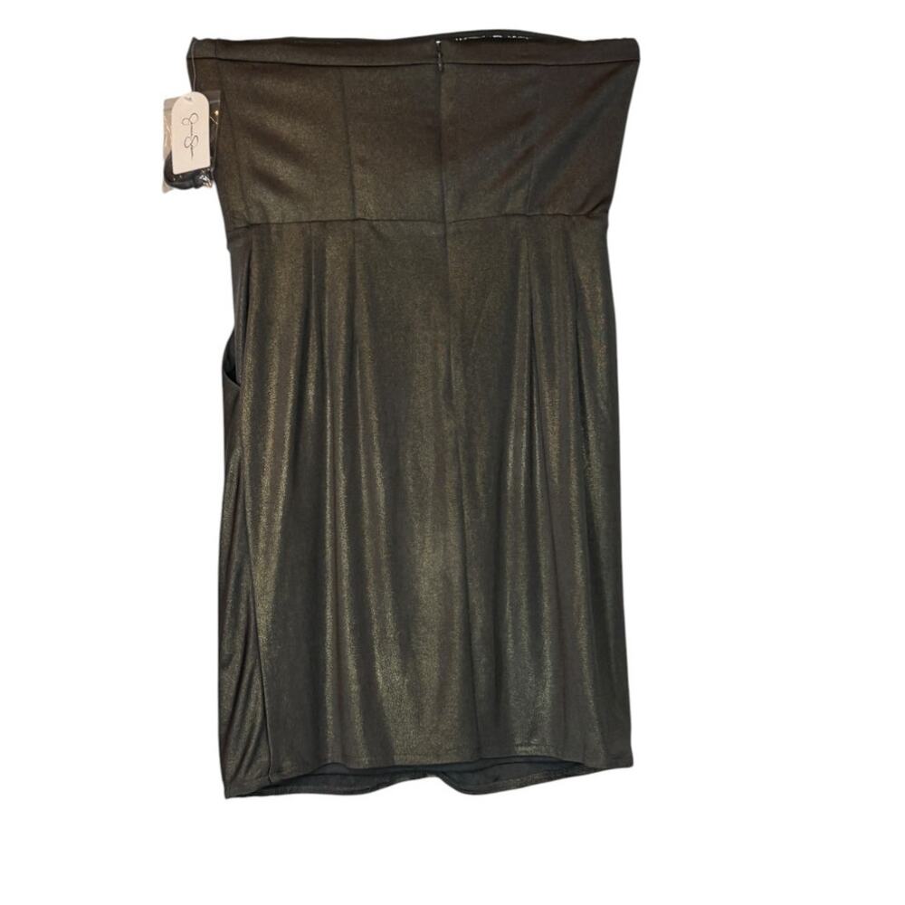 Jessica Simpson Metallic Strapless Cocktail Dress Women’s 6 NEW - Picture 4 of 12